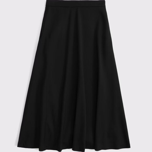 Abercrombie + Fitch Maxi Skirt | Size Large | Black - Picture 4 of 4